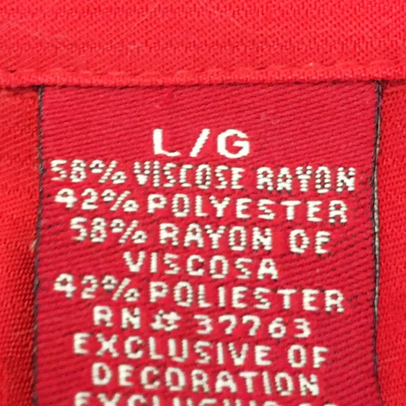 SOBRINO Red & Black Double Martini & Pineapple Panel Bowling Shirt - Picture 9 of 11